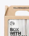 Kraft Box With Starch Noodles Mockup