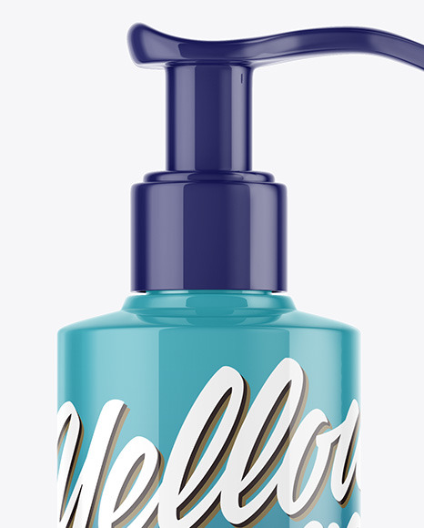 Glossy Bottle Mockup