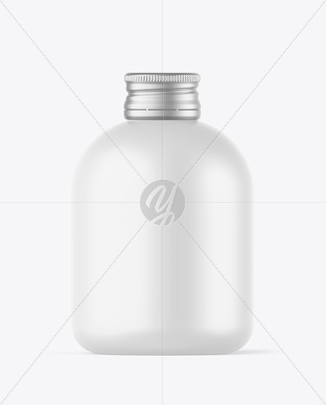 Matte Bottle w/ Metallic Cap Mockup