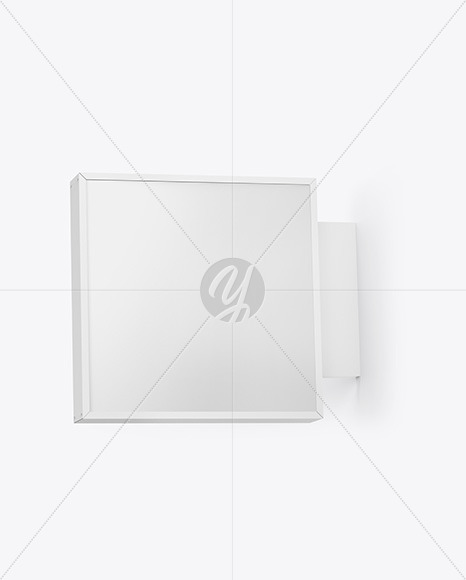 Square Signboard Mockup