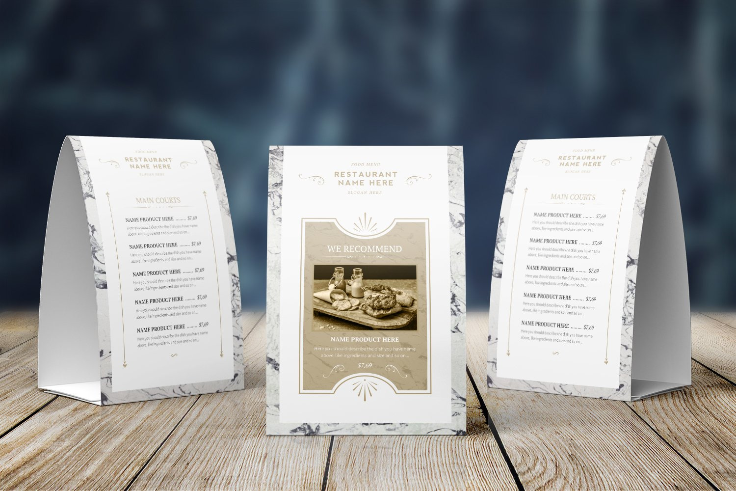 Classy Food Menu 7 Templates