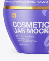 Matte Cosmetic Jar Mockup