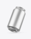 Matte Metallic Drink Can Mockup