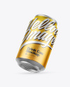 Matte Metallic Drink Can Mockup