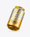 Matte Metallic Drink Can Mockup