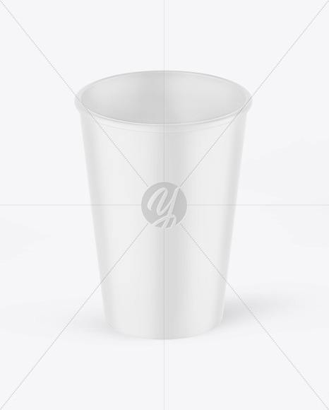 Matte Paper Coffee Cup Mockup