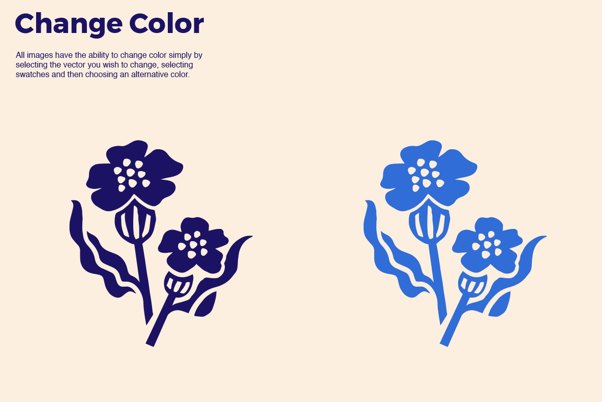 Show More Botanical Linocut Vector Set V2