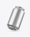 Glossy Metallic Drink Can Mockup