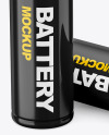 Two AA Batteries Mockup