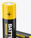 Two AA Batteries Mockup