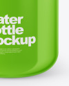 Glossy Water Bottle Mockup