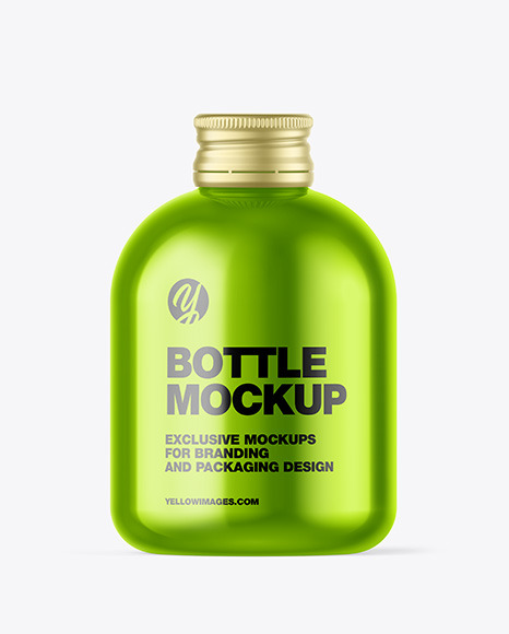 Metallic Bottle Mockup