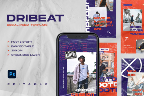 Dribeat - Instagram Stories & Post - Social media stories