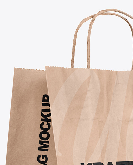 Kraft Paper Shopping Bag Mockup