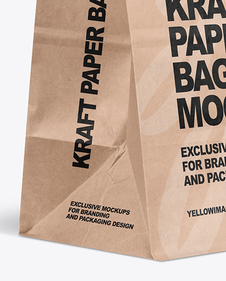 Kraft Paper Shopping Bag Mockup