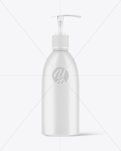 Matte Liquid Soap Bottle Mockup