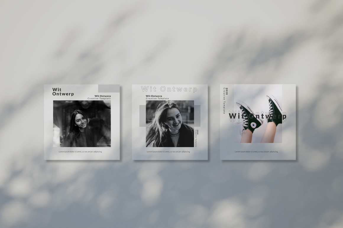 Wit Ontwerp Instagram Template