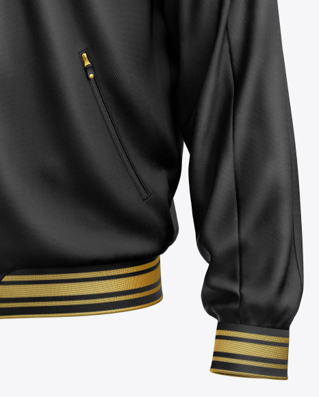 Men's Zipped Bomber Jacket Mockup