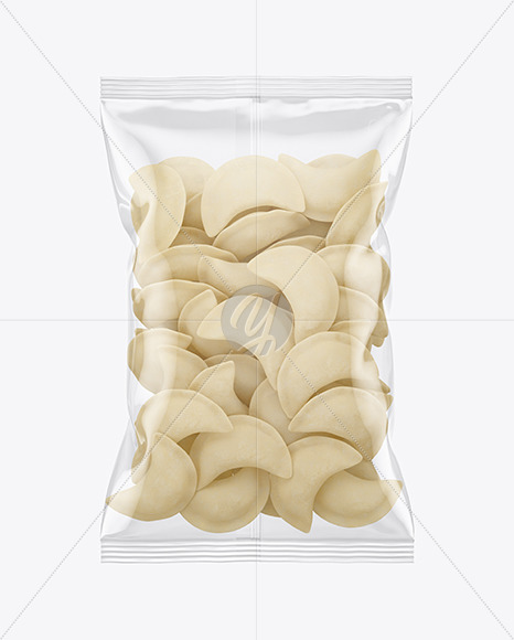 Plastic Bag With Frozen Pierogies Mockup