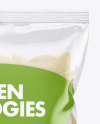 Plastic Bag With Frozen Pierogies Mockup