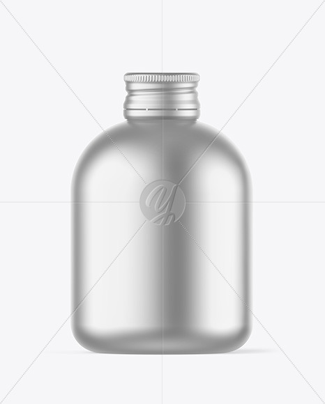 Matte Metallic Bottle Mockup