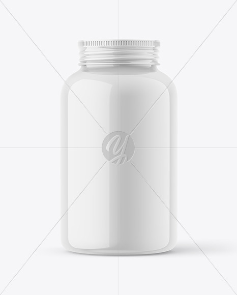 Glossy Pills Bottle Mockup