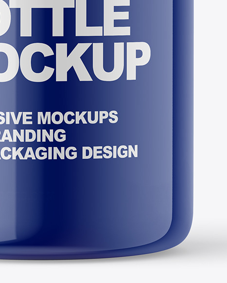 Glossy Pills Bottle Mockup