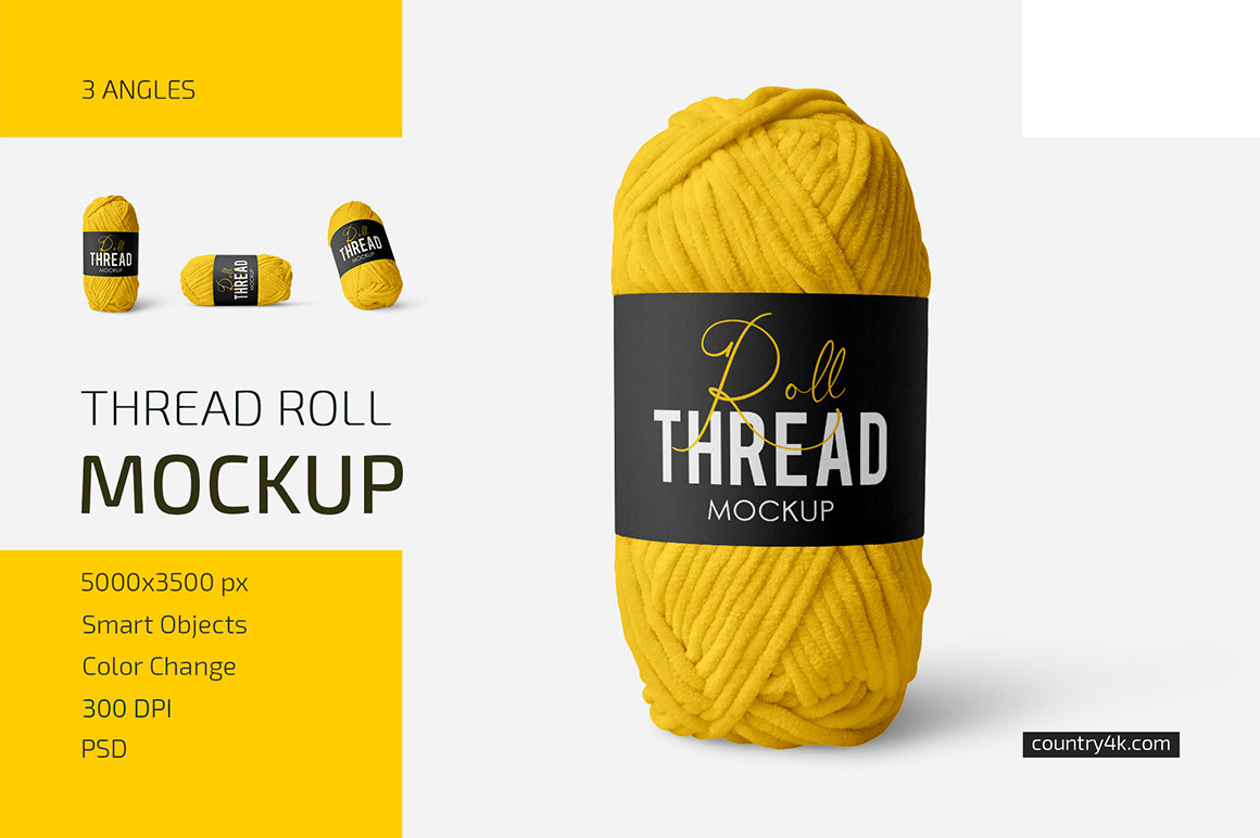 Thread Roll Mockup Set