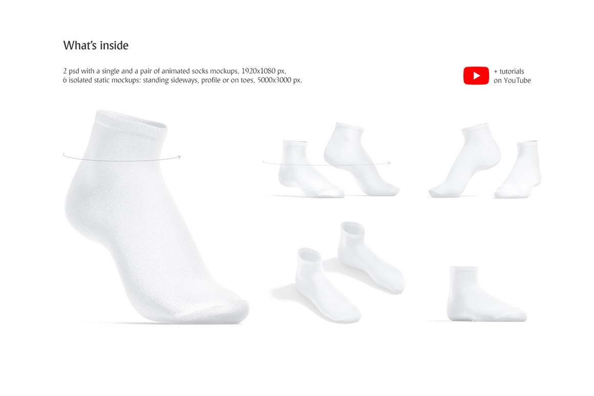 Socks Animated Mockups Socks Animated Mockups