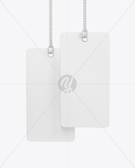 Two Paper Tag Labels Mockup