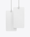 Two Paper Tag Labels Mockup