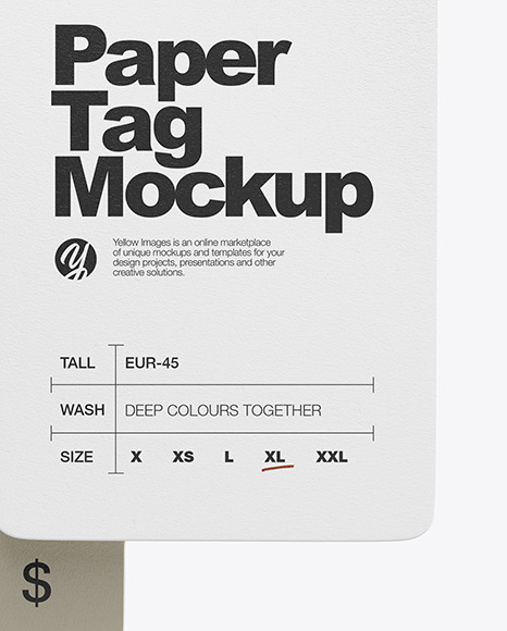 Two Paper Tag Labels Mockup