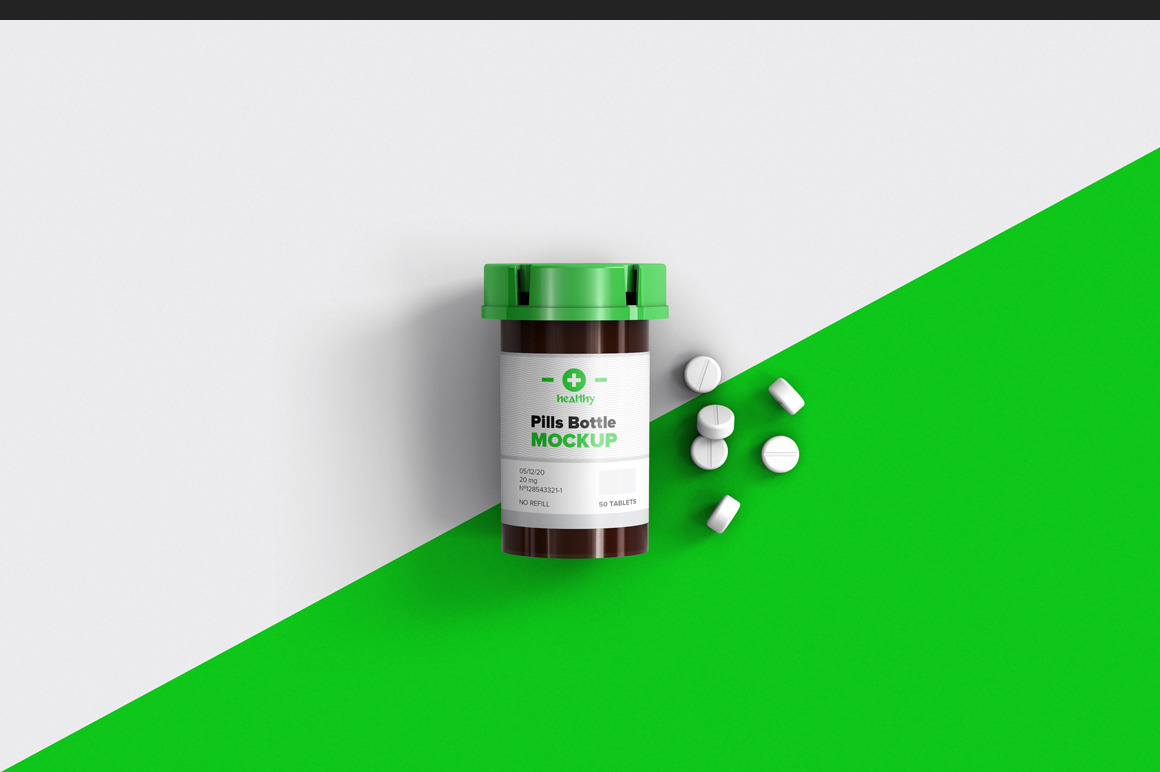 Pill Bottle Mockup