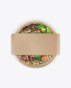 Paper Bowl With Vegan Salad Mockup