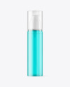 Frosted Color Plastic Bottle with Pump Mockup