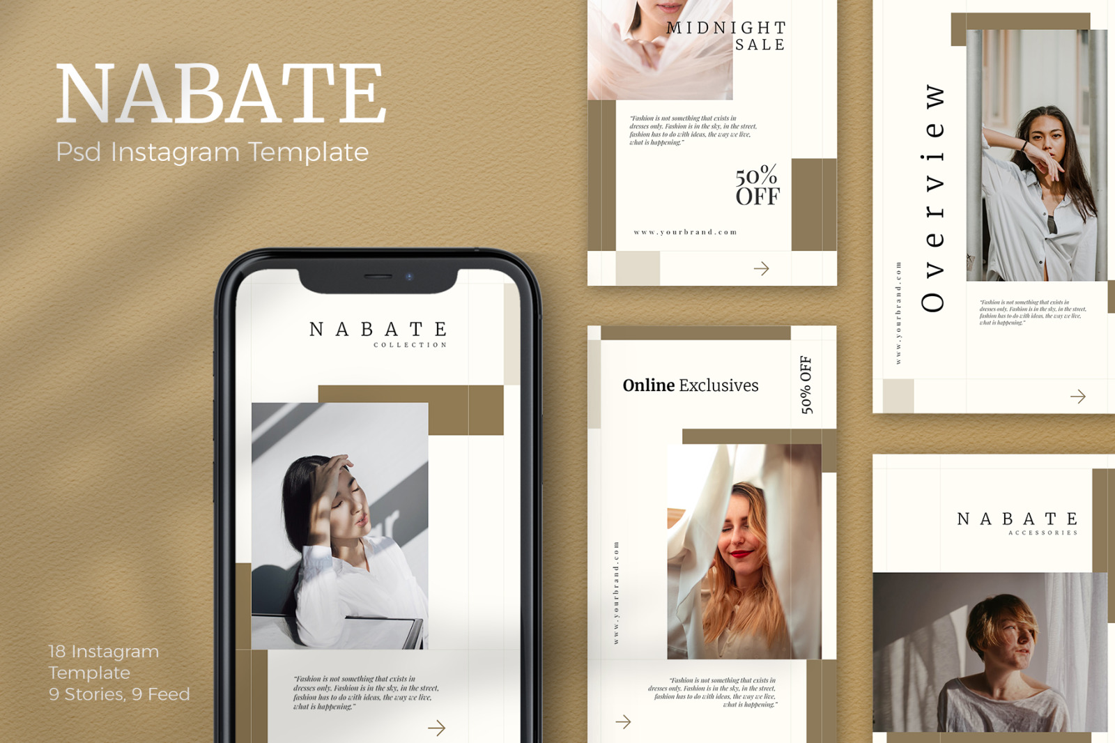 Nabate - Instagram Stories &amp; Post Template