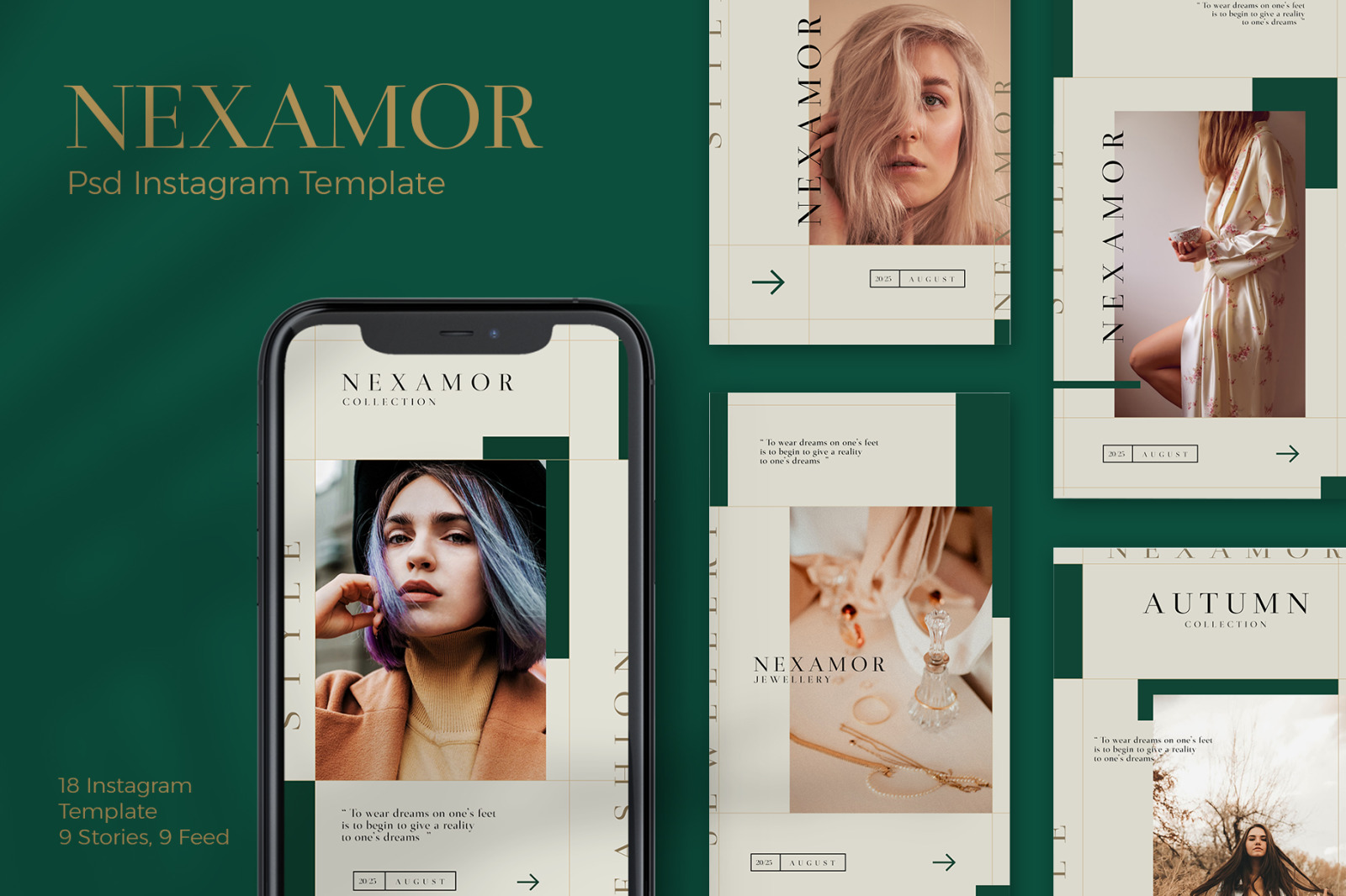 Nexamor - Instagram Stories &amp; Post Template