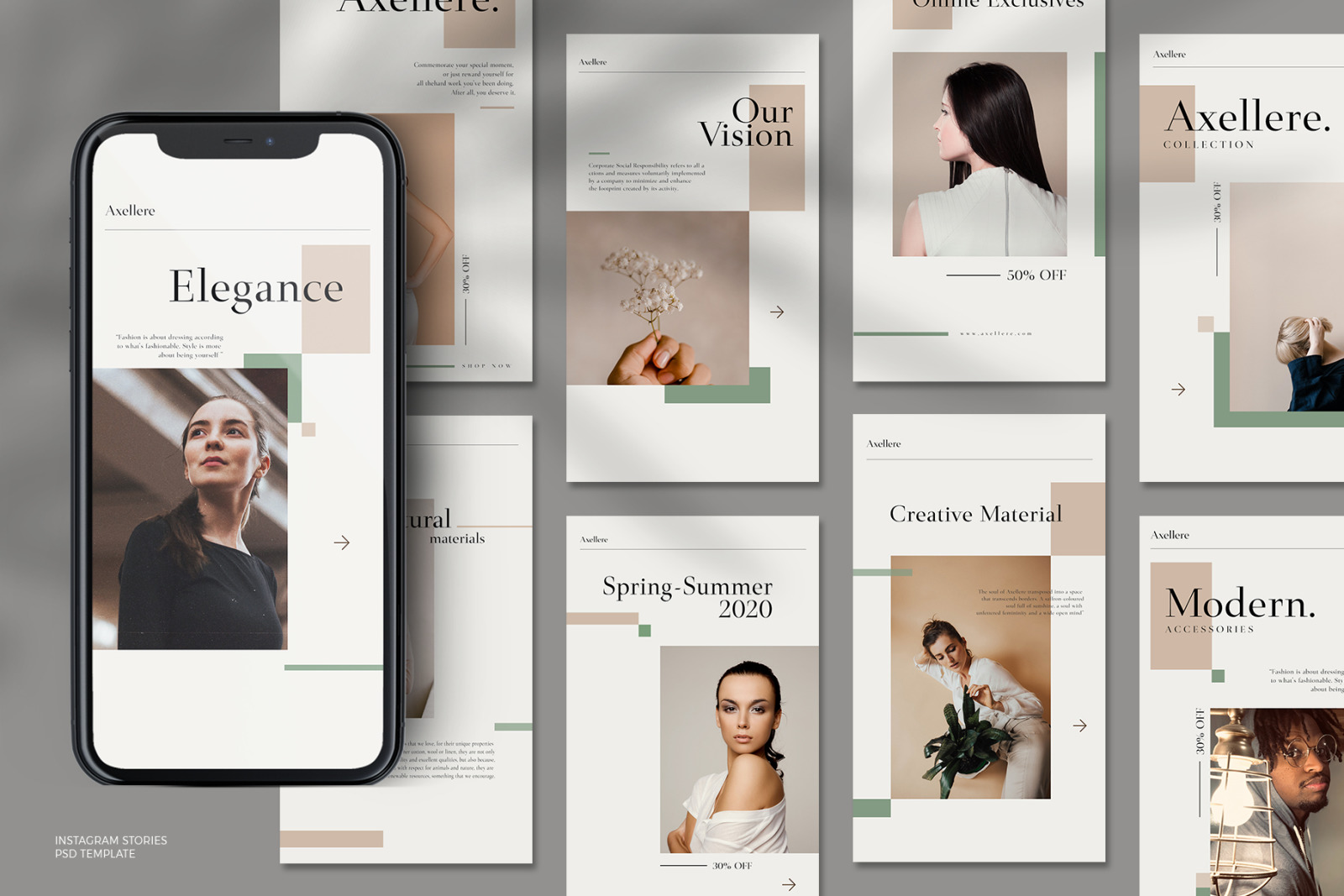 Axellere - Instagram Stories &amp; Post Template