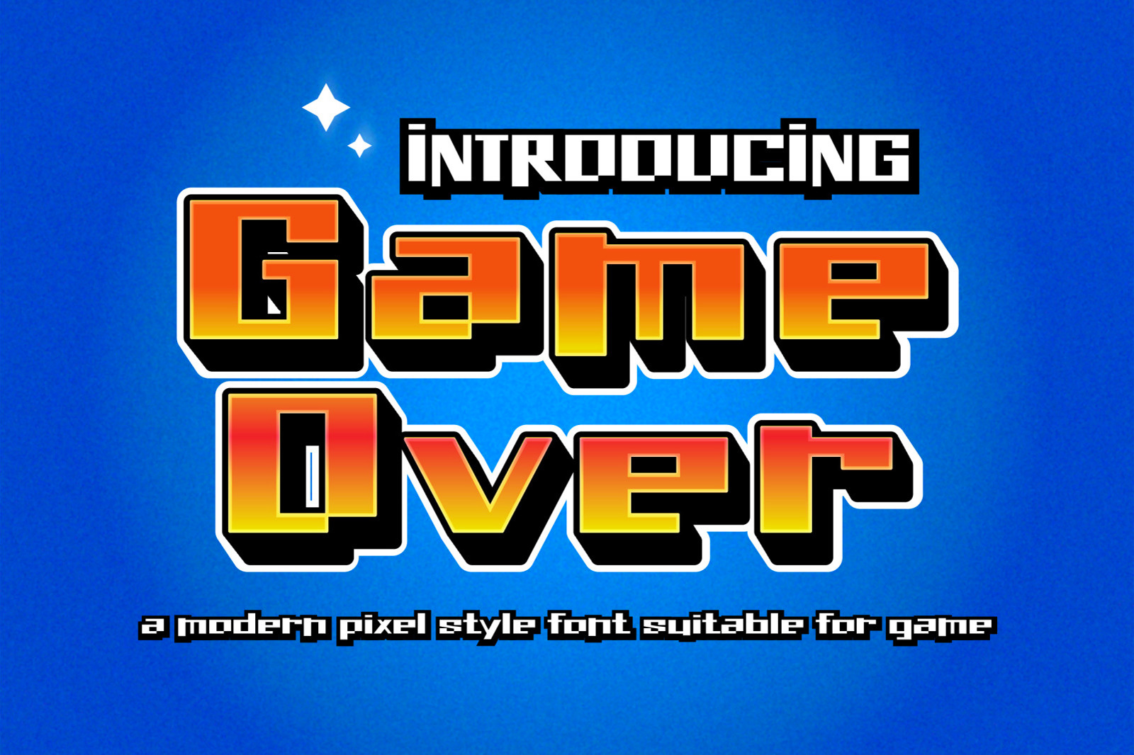 Game Over - Modern Pixel Style Font Game Over - Modern Pixel Style Font