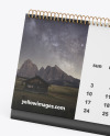 Desk Calendar Mockup