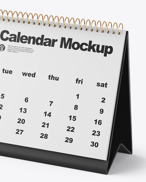 Desk Calendar Mockup