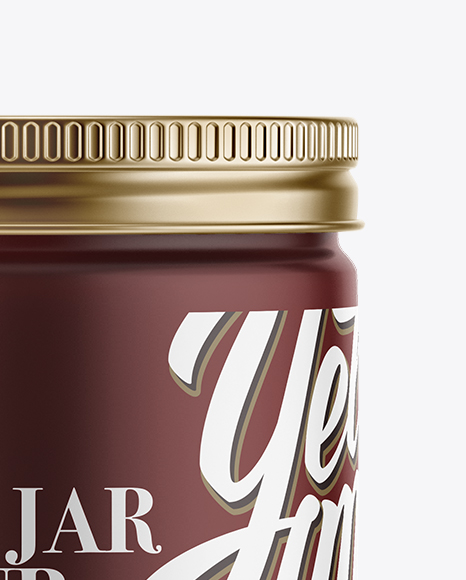 Matte Cosmetic Jar Mockup