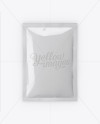 Glossy Sachet Mockup - Front View