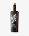 500ml Frosted Amber Glass Bottle Mockup - Half Side View 500ml Frosted Amber Glass Bottle Mockup - Half Side View
