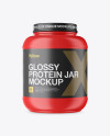 Matte Protein Jar Mockup