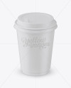 Matte Coffee Cup Mockup (High-Angle Shot)