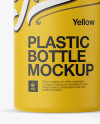 Matte Plastic Bottle With Carton Box Mockup