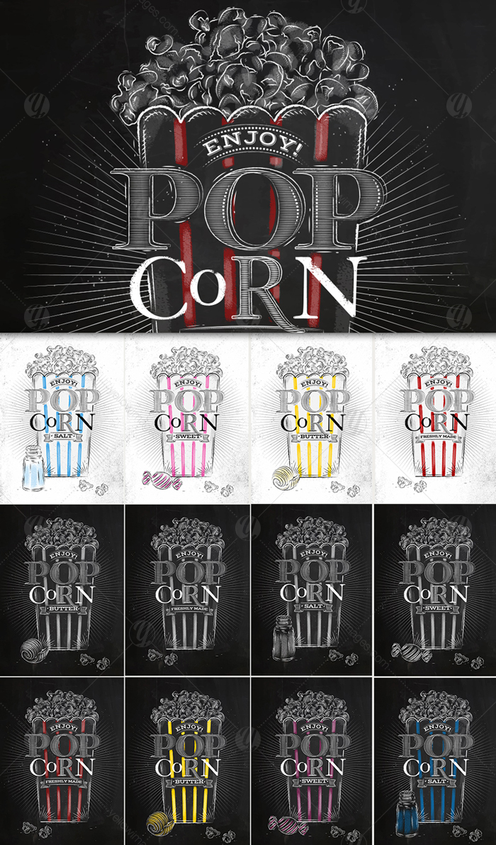 Popcorn menu Popcorn menu