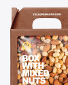 Kraft Box w/ Mixed Nuts Mockup