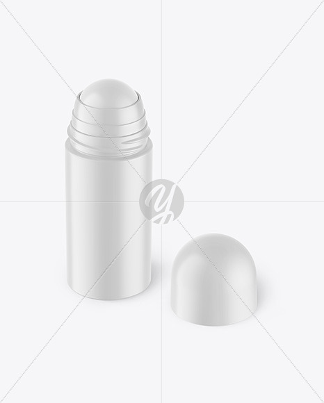 Plastic Matte Roll-On Deodorant Mockup